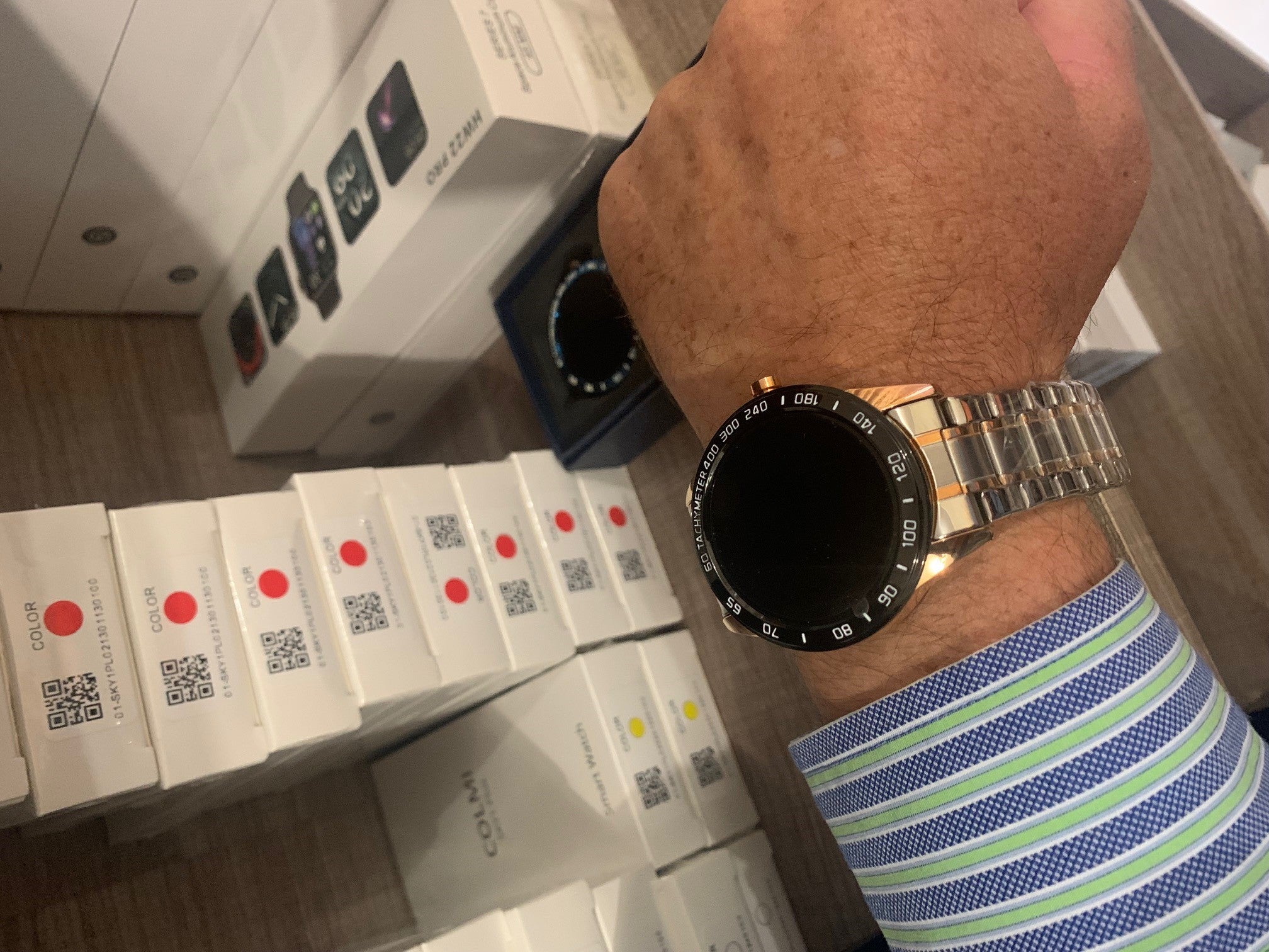LIGE Smart Watch 122A Silver and Gold-Smart Watch South Africa 