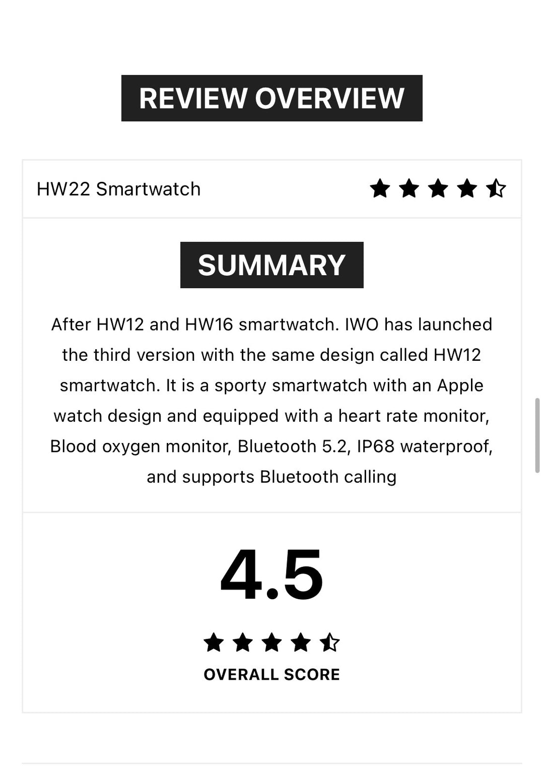 HW 22 PRO Black-- Verious Colour Straps Availible At R68 Each.-Smart Watch South Africa 