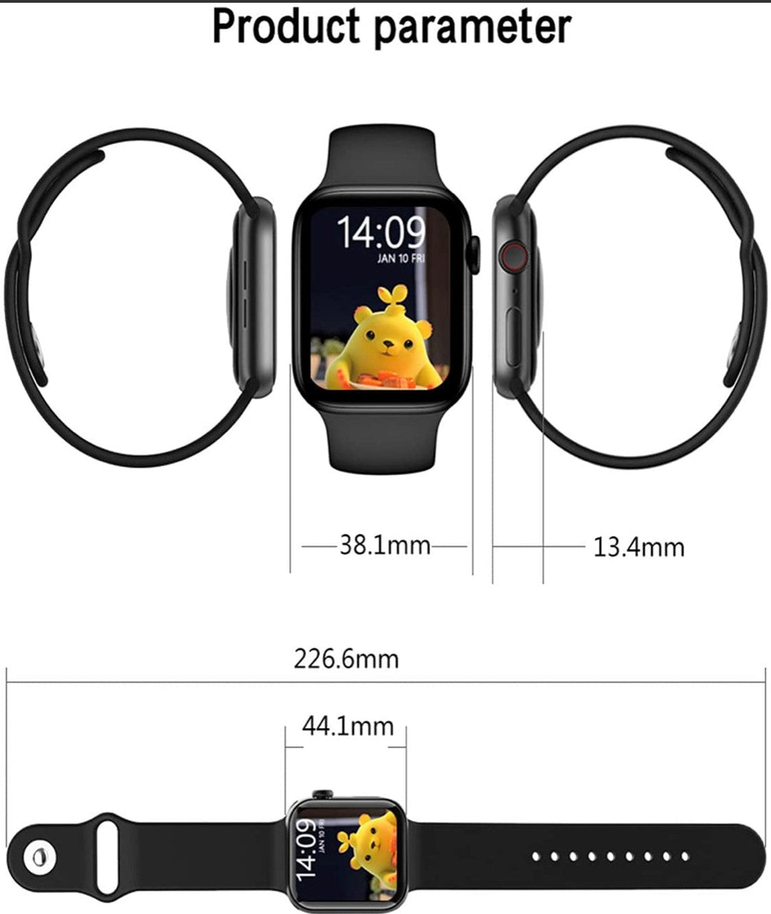 HW 22 PRO Pink-- Verious Colour Straps Availible At R68 Each.-Smart Watch South Africa 