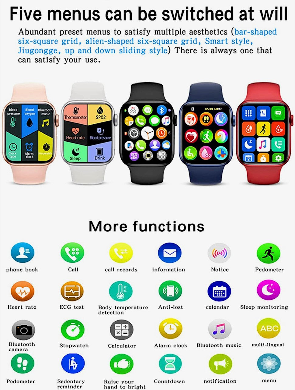 HW 22 PRO Red-- Verious Colour Straps Availible At R68 Each. Smart Watch South Africa