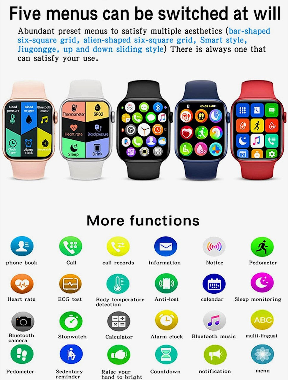 HW 22 PRO Pink-- Verious Colour Straps Availible At R68 Each.-Smart Watch South Africa 