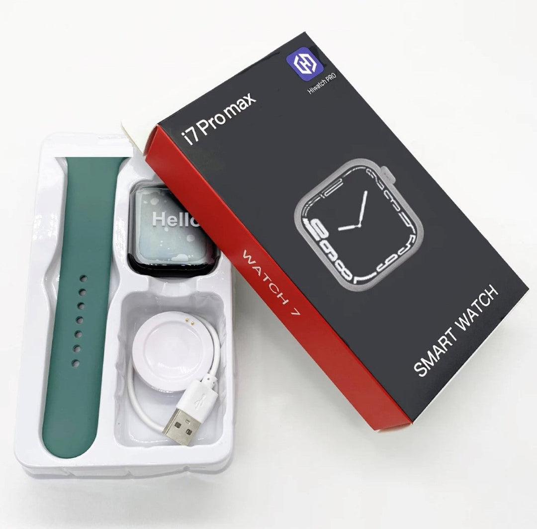 i7 Pro Max RED Extra Straps Availible Smart Watch South Africa