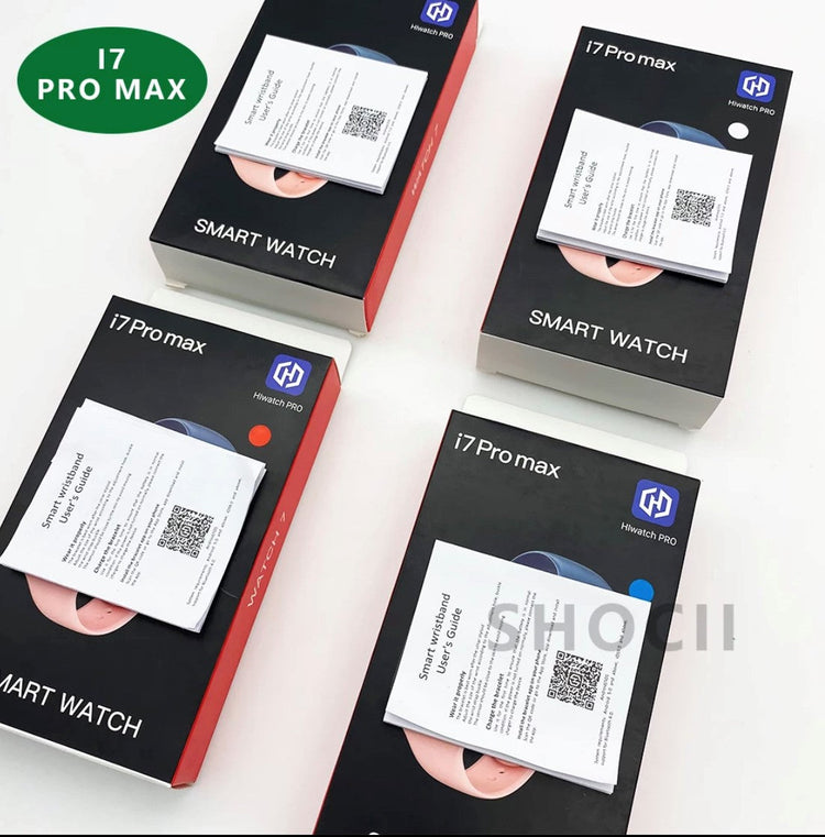 i7 Pro Max RED Extra Straps Availible Smart Watch South Africa