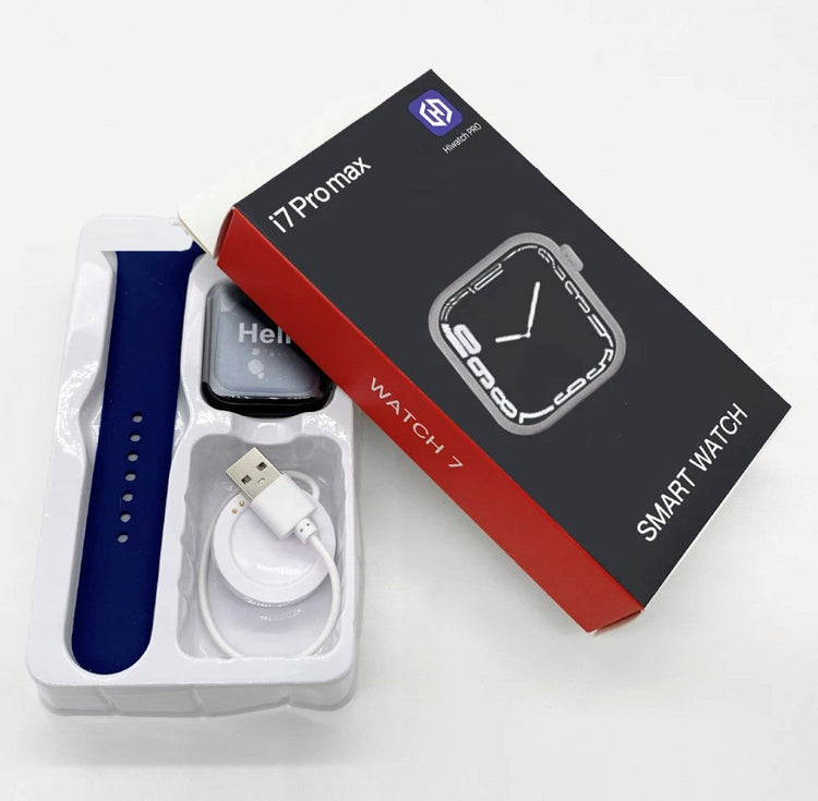 i7 Pro Max RED Extra Straps Availible Smart Watch South Africa