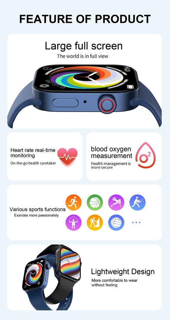 MOMIX i8 Pro Max Black Smart Watch South Africa 