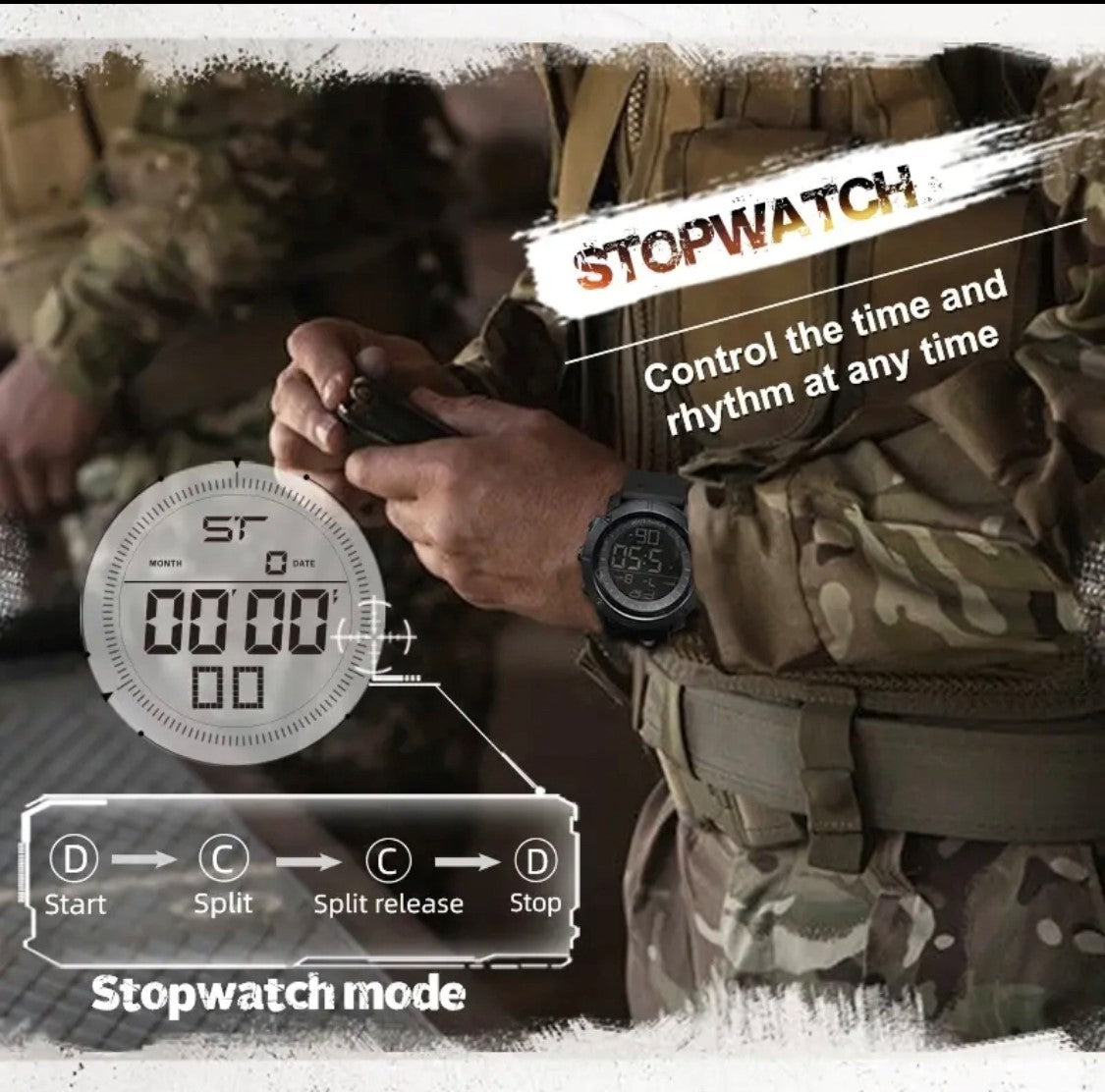 North Edge Tank Black Smart Watch South Africa