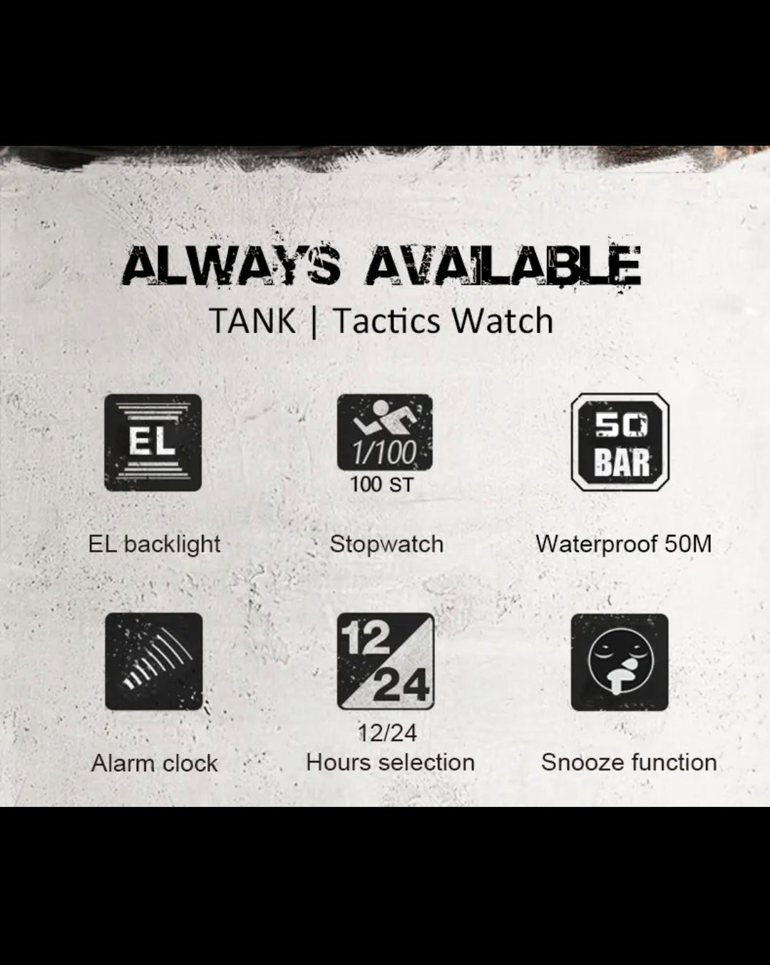 North Edge Tank Black Smart Watch South Africa