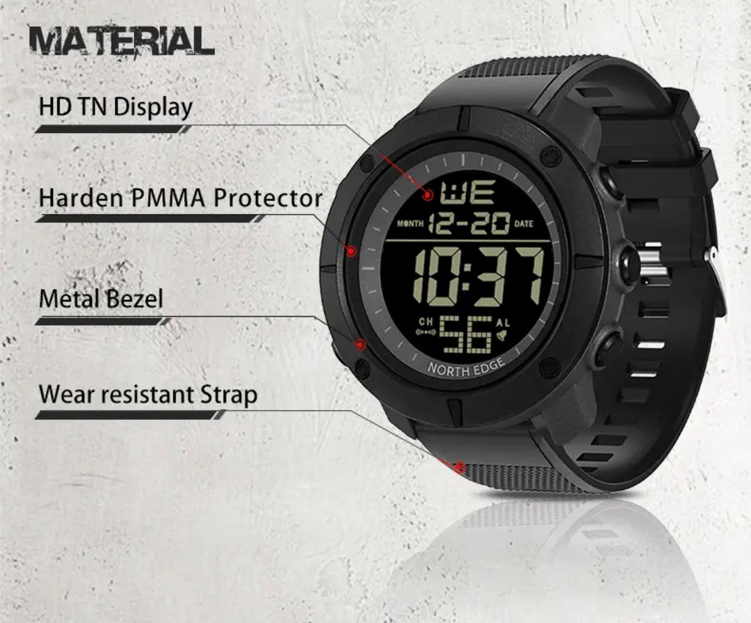 North Edge Tank Black Smart Watch South Africa